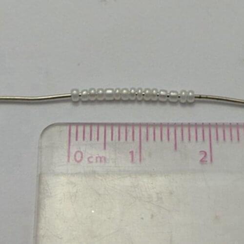 10000 Ceylon Pearl White Glass Seed Beads 1.5mm (12/0) + Storage Box