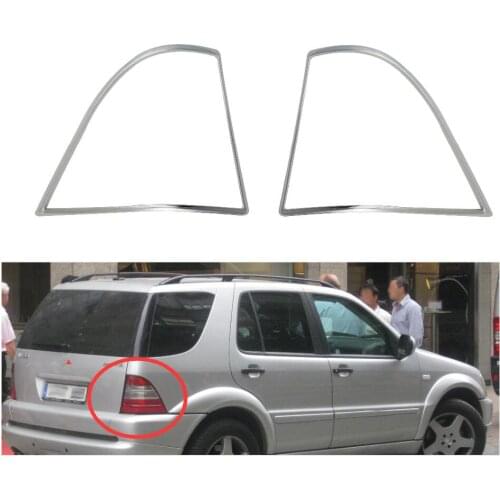 High-quality 2PCS ABS Chrome accessories plated Rear Light Lamp Cover Trim For Mercedes-Benz W163 ML 1997-2005