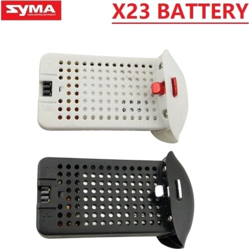 2Pcs/Sets 3.7V 500mah Lithium Battery for SYMA X23 X23W Aircraft Parts Drone Spare Parts 3.7v Lipo Battery White / Black