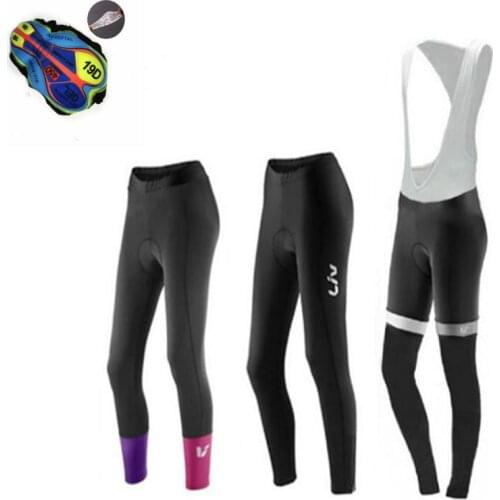 2021 LIV Spring and Autumn Cycling Pants 19d Gel Pad Bicycle Pants Long Culotte Ciclismo Summer Women Breathable Cycling Wear