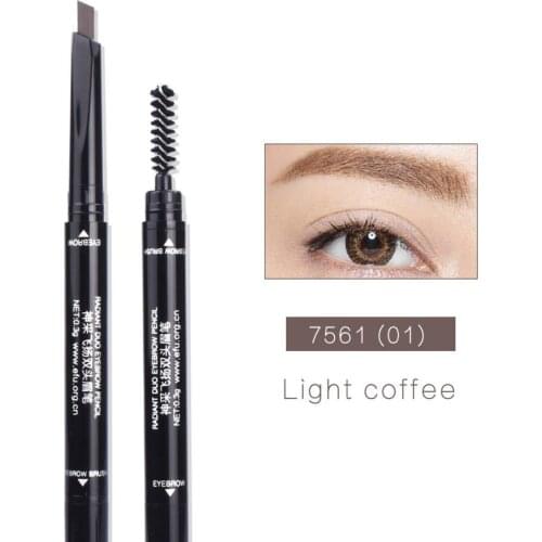 5 Colors Dual-Head Eyebrow Pencil Eye Brow Pen Makeup Tool With Brush
