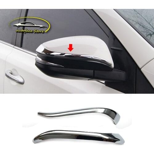 ABS Chrome For Toyota RAV4 2013 2014 2015 2016 2017 Car Accessories Side Door Rear View Side Mirror Cover Decoration Trim 2Pcs