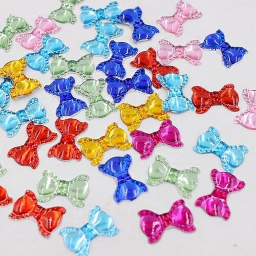 Free Shipping 100pcs/Lot 19*14mm Mixed Butterfly Design Acrylic Rhinestone, Crystal Cabochons, Jewelry Accessories For Diy