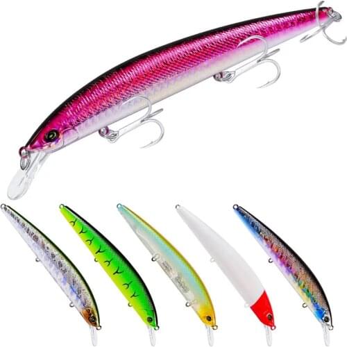 Big Size Noise Model Fishing Lure 11.5cm 9g Balancer Lifelike Minnow Pencil Swimbait Artificial Bait Bass Carp With 6# Hooks