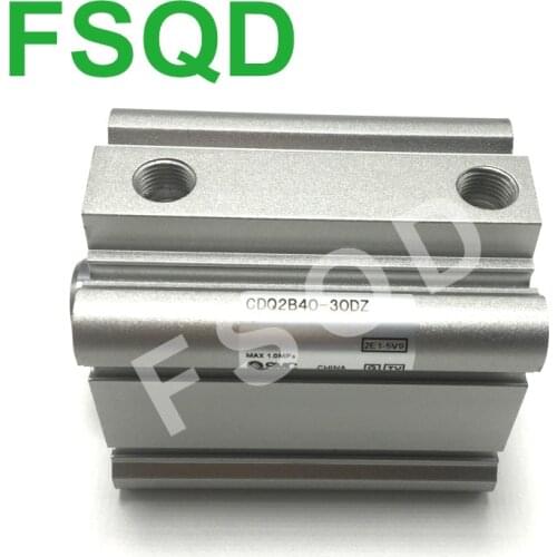 CDQ2B40-5DZ,10DZ,15DZ,20DZ,25DZ,30DZ/5DCMZ,10DCMZ,15DCMZ,20DCMZ,25DCMZ,30DCMZ FSQD SMC Pneumatic Compact Cylinder CDQ2B Series