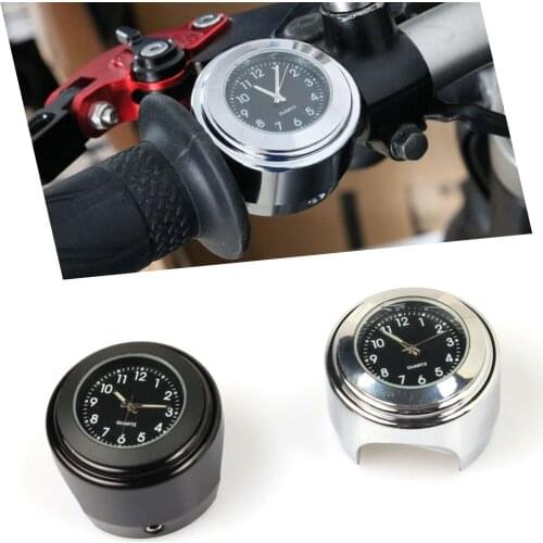 S2R Motorcycle 7/8" 22mm Handlebar Mount Clock for Harley Sportster XL883 XL1200 YAMAHA XSR250 MT07 HONDA CBR Universal Watch