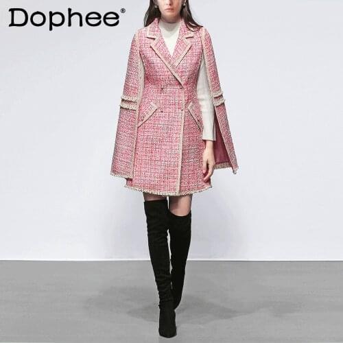 Женские твидовые пальто Dophee China At AliExpress