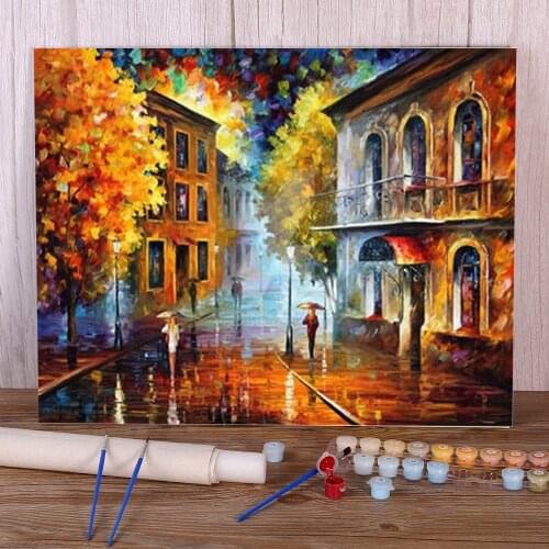 Etude In Red DIY Painting By Numbers Kit Acrylic Paints 40*50 Picture By Numbers Photo Decorative Paintings For Wholesale