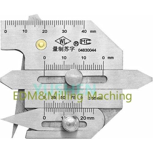 1PC High Quality CNC Milling Machine HJC45 Welding GaugeBead Height Seam Gap Inspection Ruler Stainless Steel Tool DURABLE