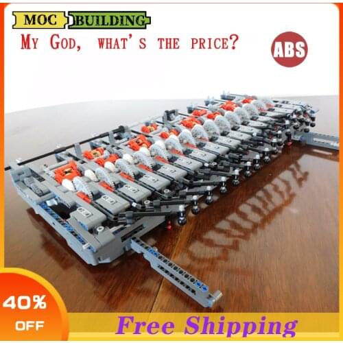 Creator Technology Bricks MOC-54355 Pendulum Wave Music Machine DIY Assembly Building Blocks Sets Children Education Toys Gifts