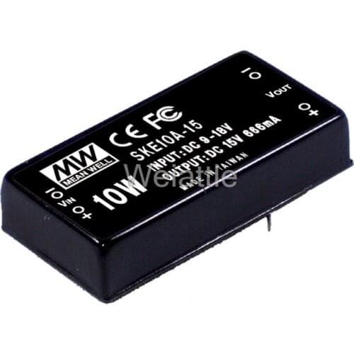MEAN WELL original SKE10A-15 15V 666mA meanwell SKE10 15V 10W DC-DC Regulated Single Output Converter