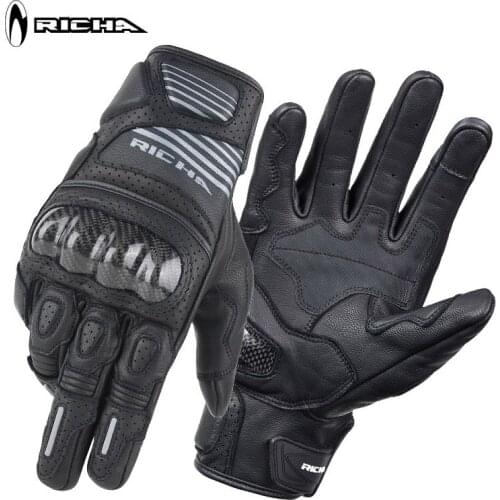 Locomotive equipment Man RICHA Motocross Motorcycle Gloves Cycling motorcycle glove Carbon fiber sheepskin leather touch screen