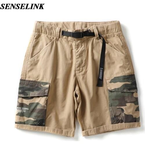 Men 100% Cotton Camouflage Cargo Shorts 2021 Summer Casual Mountaineering Jogger Shorts Loose Plus Size Cargo Shorts Men 28-38
