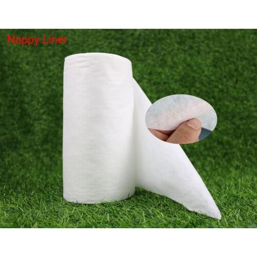 NaughtyBaby Disposable Diapers Biodegradable Flushable nappy liners For cloth diaper liners 100% Bamboo 100 Sheets 96 Roll