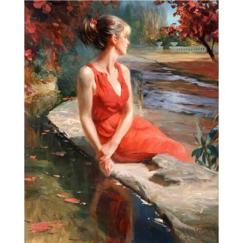 Full drill Diamond embroidery Painting Dutch women 5D DIY diamond Painting Cross Stitch Rhinestone Mosaic Sticker home decor