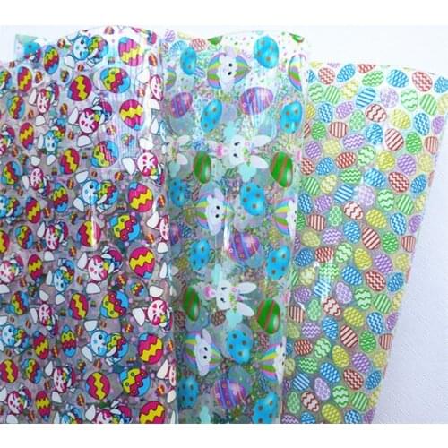 20*33CM A4 size Easter character transparent cartoon UV print PVC fabric BHY995