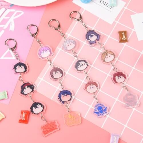 Q Version Acrylic Keychain Hypnosis Microphone Division Rap Battle Ichiro Yamada Anime Itabag Pendant Toy Cute Key Ring Cosplay