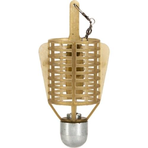 Fishing Bait Cage 20g/30g/40g/50g Connector Sinker Feeder Swimbait Holder Thrower Carp Fishing Feeder Tackle