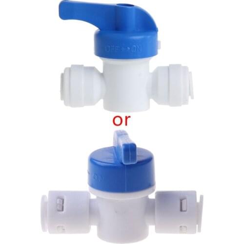 6mm 1/4" Ball Valve Tube OD Port Plastic Water System Loop Quick Connector