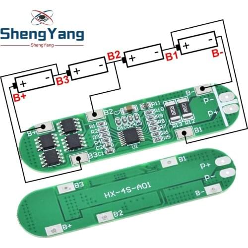 ShengYang 4S 14.8V 12A Li-ion Lithium Battery 18650 Charger Protection Board 16.8V