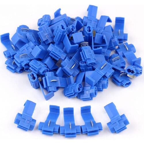 Electric Wire Cable Connectors Quick Splice Terminals Crimp Non Destructive Without Breaking Line AWG 14 -16