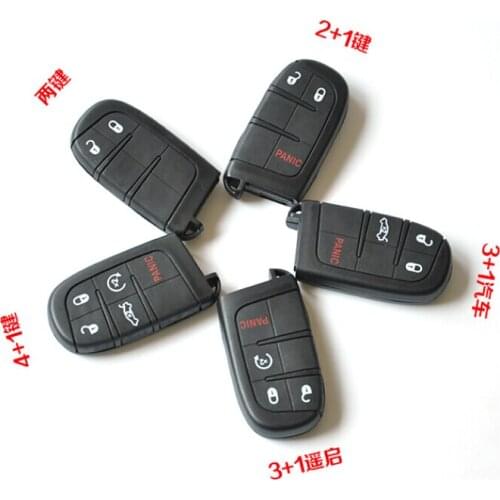 Smart Remote Key Shell Case For Chrysler Jeep Grand Cherokee Dodge Keyless Enrtry Fob Key Cover 5PCS/lot