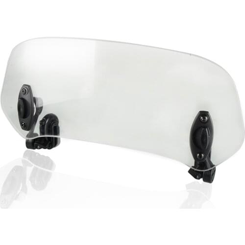 Universal Motorcycle Windshield Windscreen Extension Wind Deflector For HONDA STX 1300 ST1100 NT700 Silver Wing /ABS