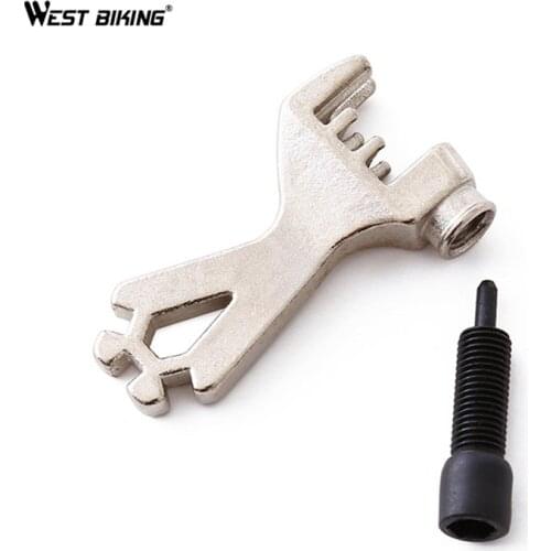 WEST BIKING Bike Chain Cutter Steel Bicycle Chain Breaker Spoke Wrench Repair Tool Bicycle Accessories Bike Mini Removal Tools