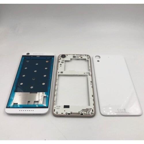 For HTC Desire 626 Full Housing New Back Battery Door Housing Cover Replacement Front Frame Faceplate + Battery cover