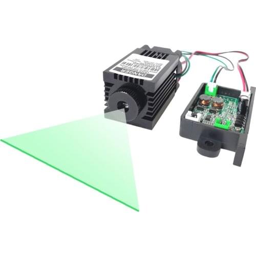 Green Laser Line Generator 515nm - 520nm 50mW TTL DC 12V