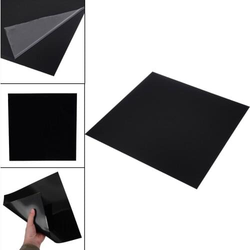 1 Piece High Quality Black Plastic Sheet ABS Plastic Square Sheet Flexible Smooth Back Tool Parts 300*300*0.5mm