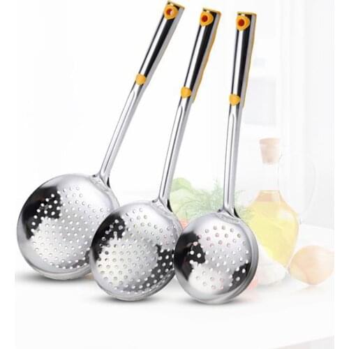 1Pcs Stainless Steel Colander Filter Kitchenware Strainer Cooking Tools For Noodle Dumpling Food Drain Oil