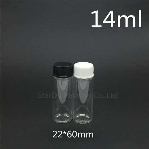 1000pcs/lot diameter 22mm 14ml glass bottle Plastic cap for vinegar alcohol, carft/storage candy bottles in stock