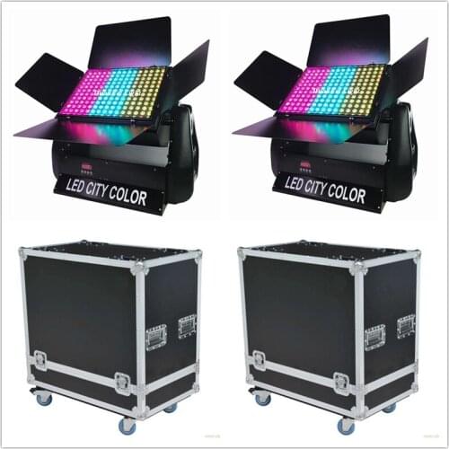 4pcs+Flightcase) Ip65 led dmx wash wall washer rgb 180x3w led wash light for outdoor building