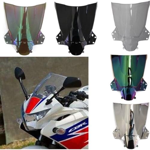 ALLGT Motorcycle Front Windshield for Honda CBR250R 2011 2012 2013