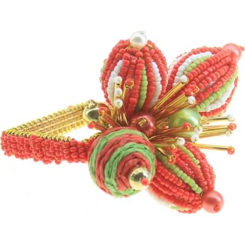 Handmade glass beads ball napkin ring, napkin holder many colors