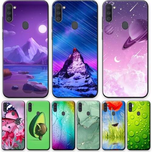 Case For Samsung Galaxy A11 Phone Back Cover For Samsung Galaxy M11 Soft Silicone Case For Samsung A11 TPU Fashion Fundas on M11