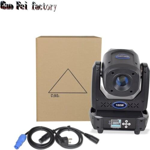 Moving Head Stage Lights 100W LED Lyre Projection Rotating Lamp By 512DMX Control Disco Mobile Lighting Effect For DJ Party Bar