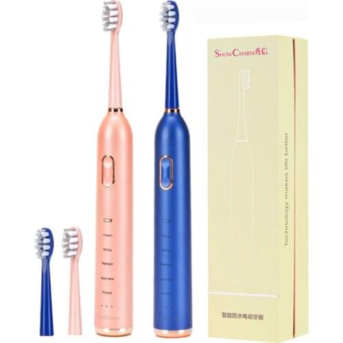 New Electric Toothbrush Adult Smart USB Charging Ultrasonic Automatic Vibrator Whitening Tools Water Proof 90 Days Works