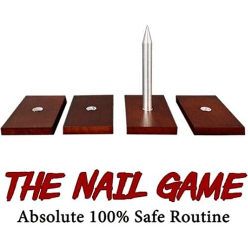 The Nail Game (4 Nails) Absolute 100% Safe Stage Magic Tricks Illusions Derren Brown Classic Magic Show Mentalism Magic Gimmick