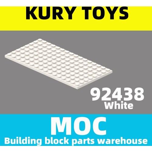 Kury Toys DIY MOC For 92438 Building block parts For Plate 8 x 16 For Plate
