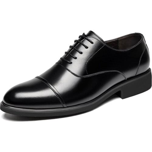 Height Increased 6 CM Men Dress Shoes Big Size Mens Plus Oxford Internal Increasing Size 49 Man Formal Leather Flats