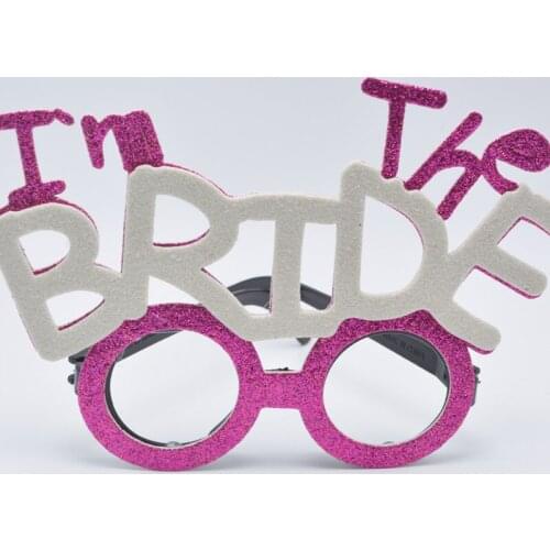 Festive Bachelor Party Glasses Wedding Party Props Groom Groom Glasses Bride Bride Glasses Interesting Suitable Creative qq010