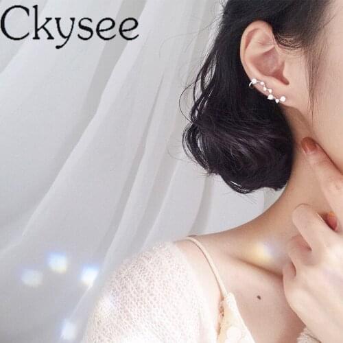 Ckysee Star Ear Climber 925 Sterling Silver Tiny Star Stud Earrings For Women Everyday Teen Celestial Birthday Gift Jewelry