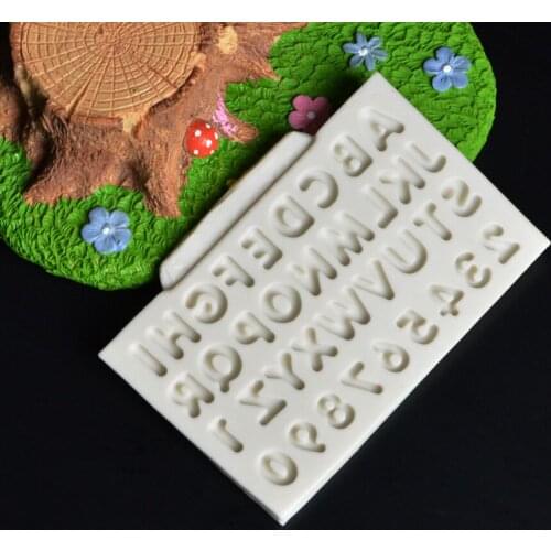 1PCS 26 Letters Silicone Chocolate Mold Cake Decoration Tools Handmade Soap Mould