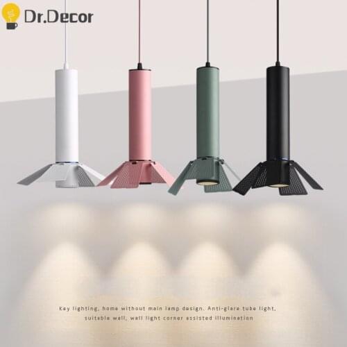 Modern Designer Aluminum Pendent Lights Lighting Nordic Kitchen Dinning Room Hanging Lamps Stair Cafe Home Decor Light Fixture