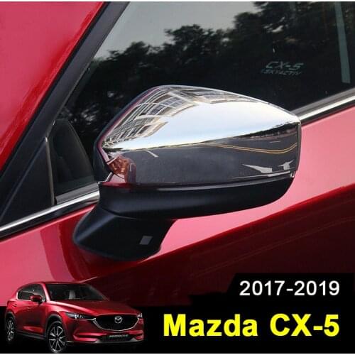 Carbon fiber Car Styling Rearview Mirror Cover Side Wing Cap Shell Case Trims For Mazda CX-5 CX5 CX 5 2017 2018 2019 Accessories
