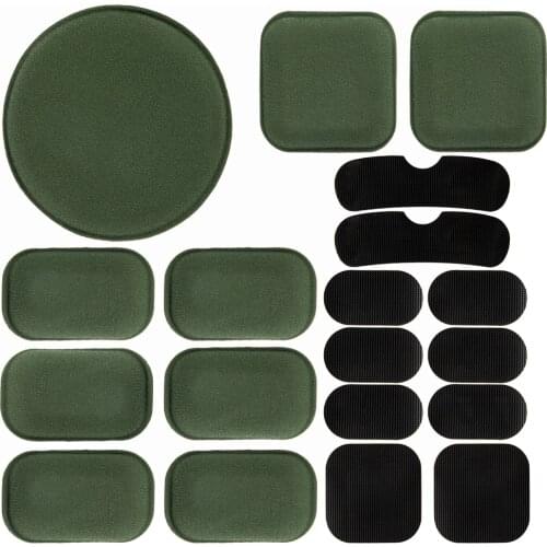 Universal Airsoft Helmet Pads 19pcs/Set Tactical Helmet Replacement EVA Foam Motorcycle Bike Padding for Fast Mich CS ACH FMA