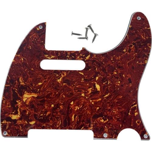 Vintage 5 Hole TL Style Guitar Pick Guard Vintage Tortoise Fits TL