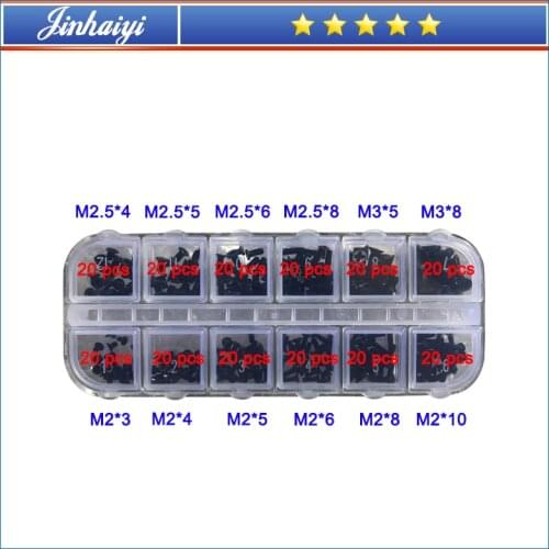 Computer shell screws for Dell HP Samsung ASUS MSI Acer Toshiba Sony M2 M2.5 M3 laptop cover case screw set